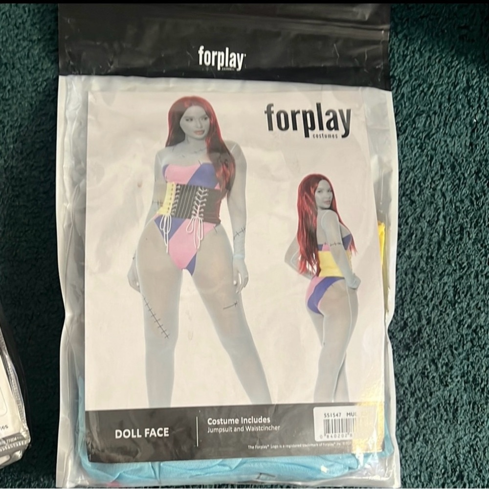 Halloween Forplay Doll face Costume: Sally from Nightmare Before Christmas